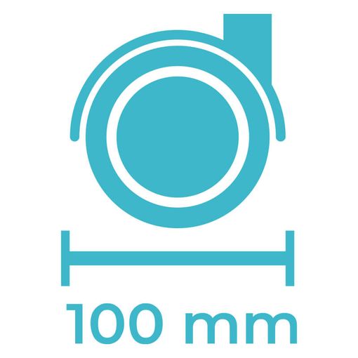 100 mm kovové kolieska